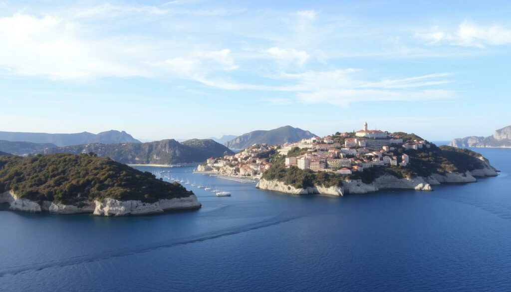 Image-de-la-Corse-en-automne-avec-des-calanques-et-des-villages-pittoresques-1024x585 Été indien en van : Destinations et activités en 2025