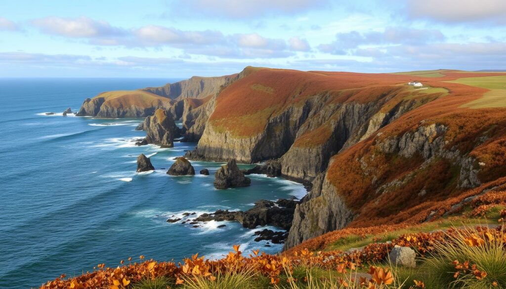 Image-des-cotes-atlantiques-bretonnes-en-automne-avec-des-paysages-sauvages-1024x585 Été indien en van : Destinations et activités en 2025