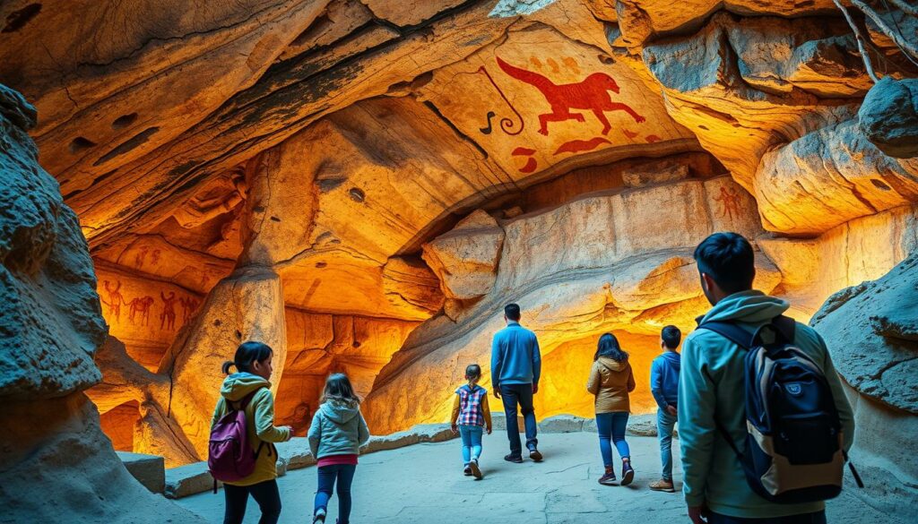 Image-des-grottes-de-Lascaux-avec-des-familles-visitant-le-site-1024x585 Où partir en vacances en juin en France ?