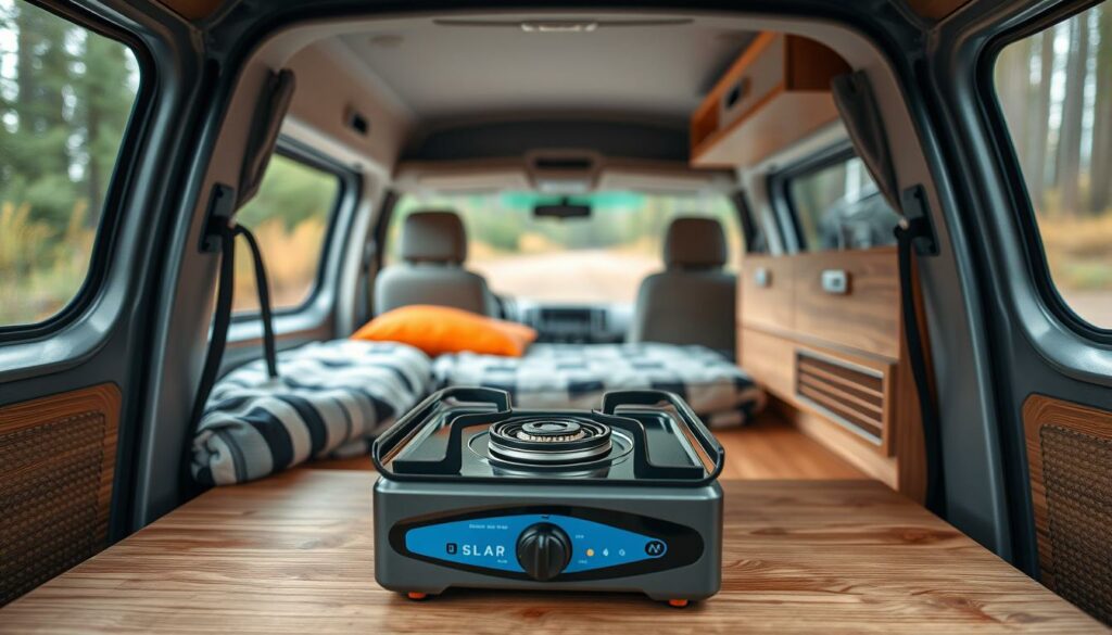 Image-dun-rechaud-a-gaz-dans-un-camping-car-1024x585 ASTUCES POUR MIEUX CUISINER EN CAMPING-CAR
